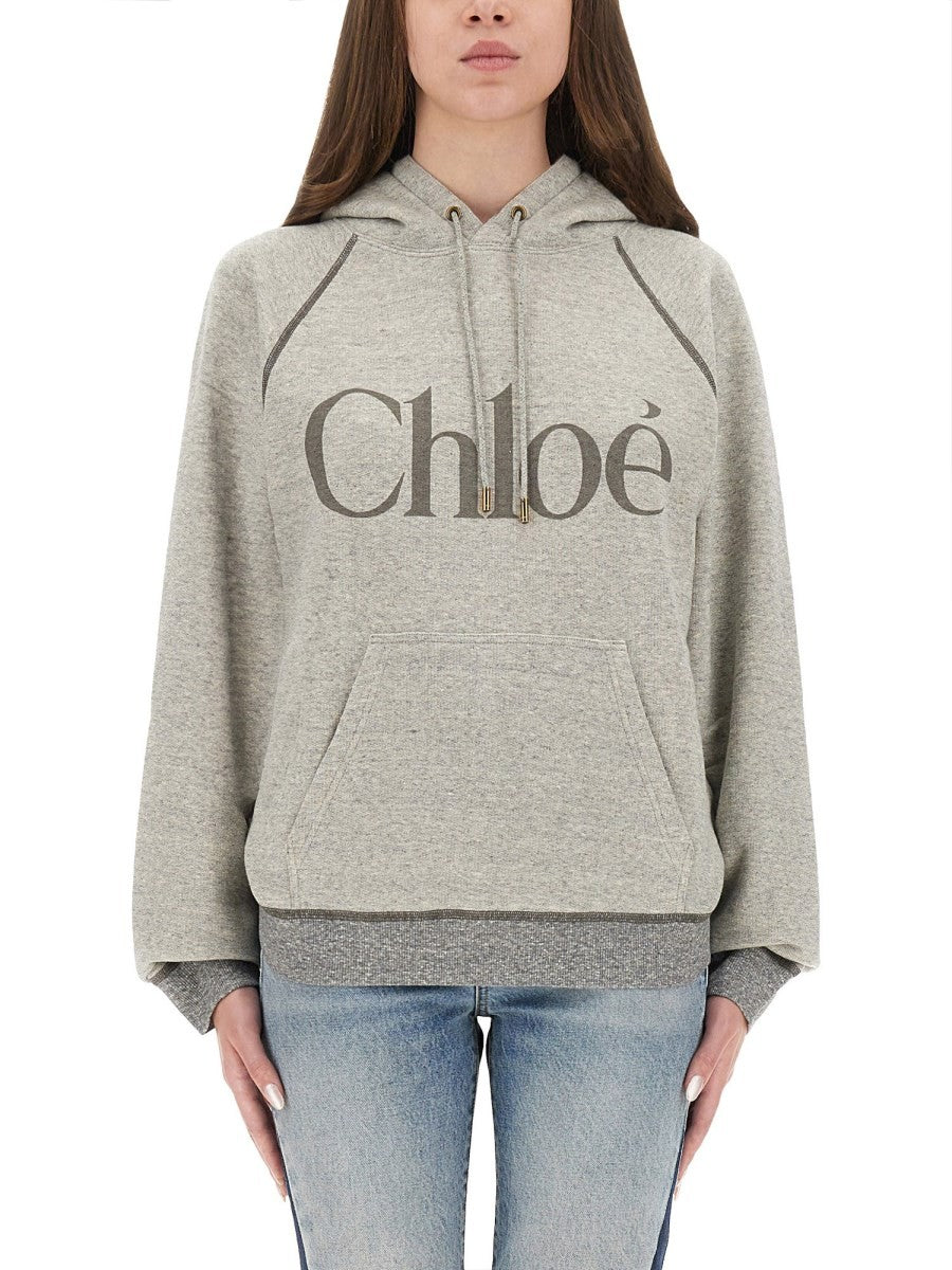 CHLOÉ - Woman - Grey - Sweatshirt