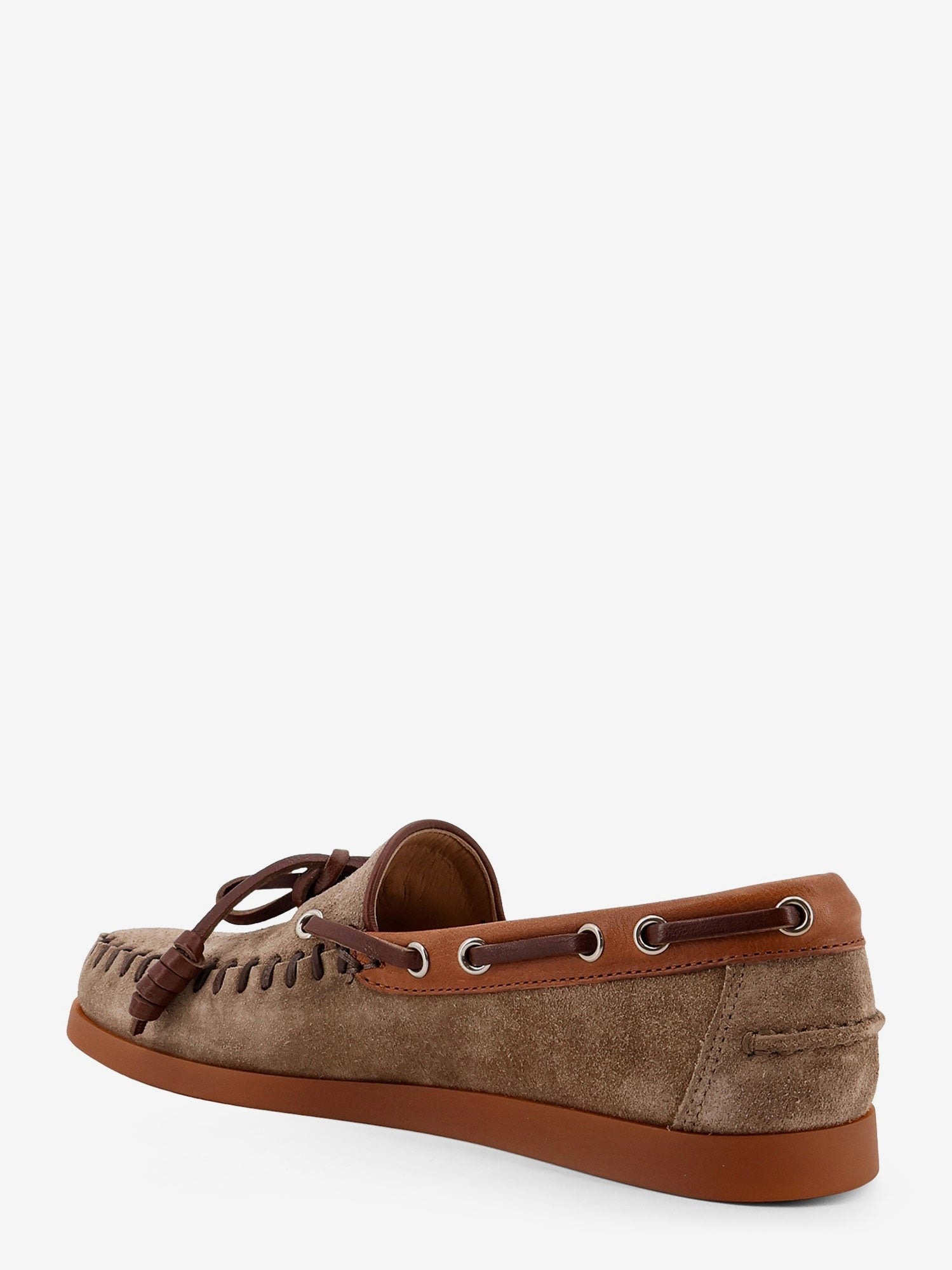 Valentino Garavani - Woman - Dark Khaki-Tobacco/Bark Brown - Loafer