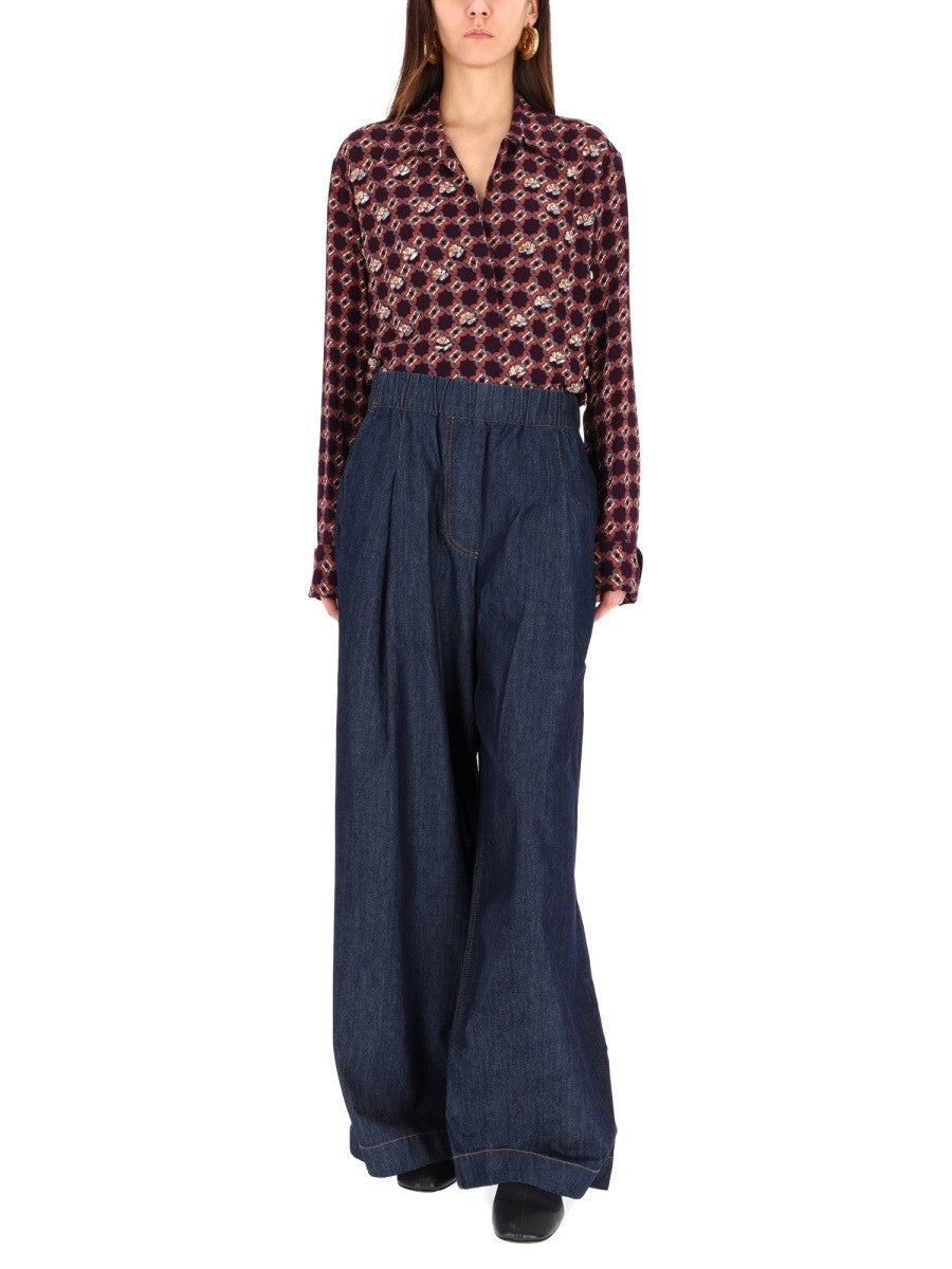 Dries Van Noten - Woman - Blue - Pants