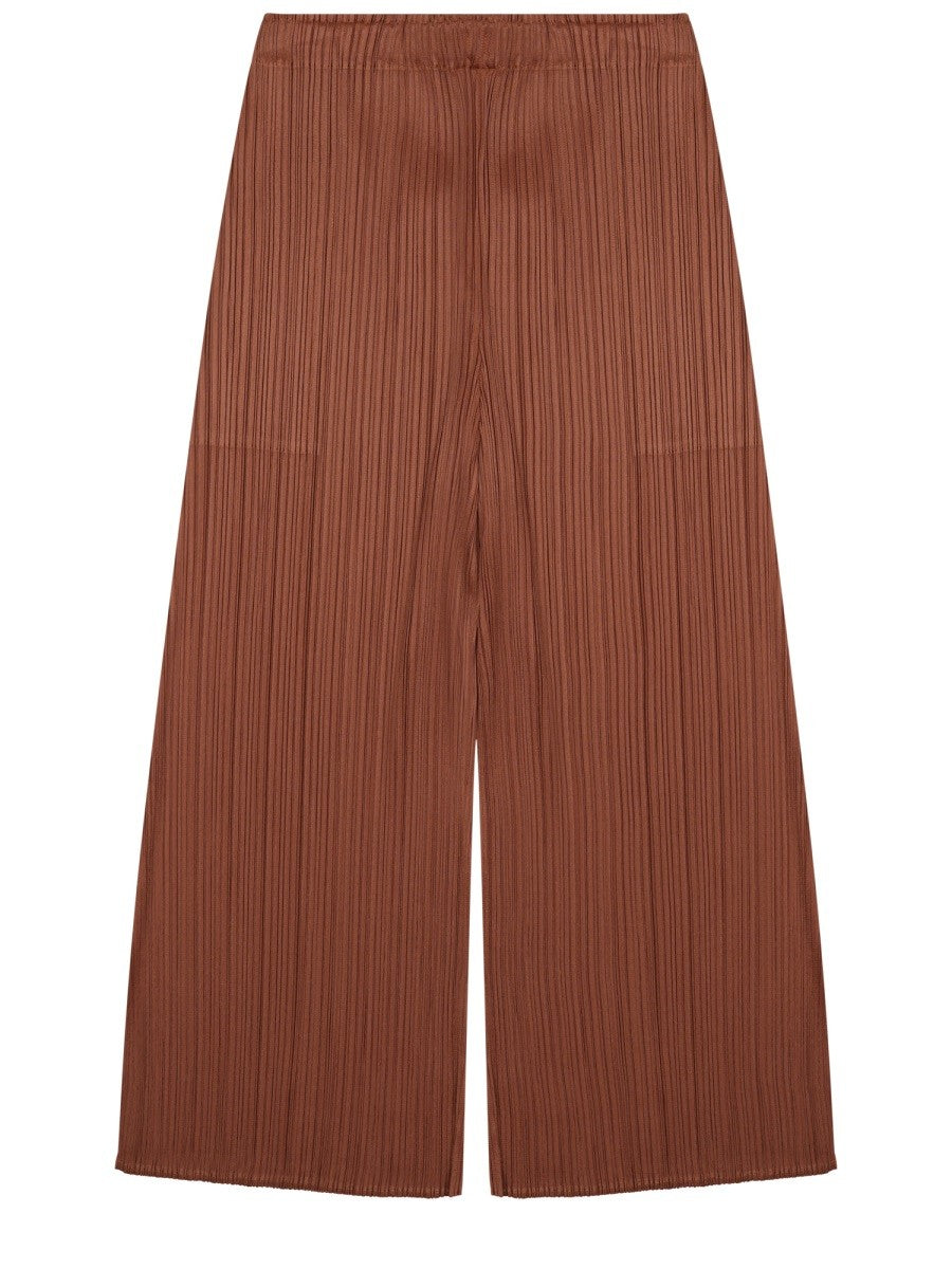 PLEATS PLEASE ISSEY MIYAKE - Woman - Brown - Pants