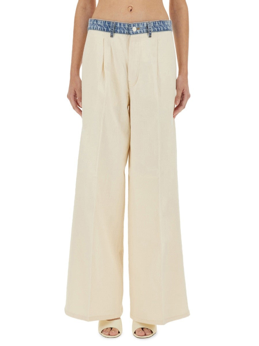 MOSCHINO JEANS - Woman - Beige - Pants