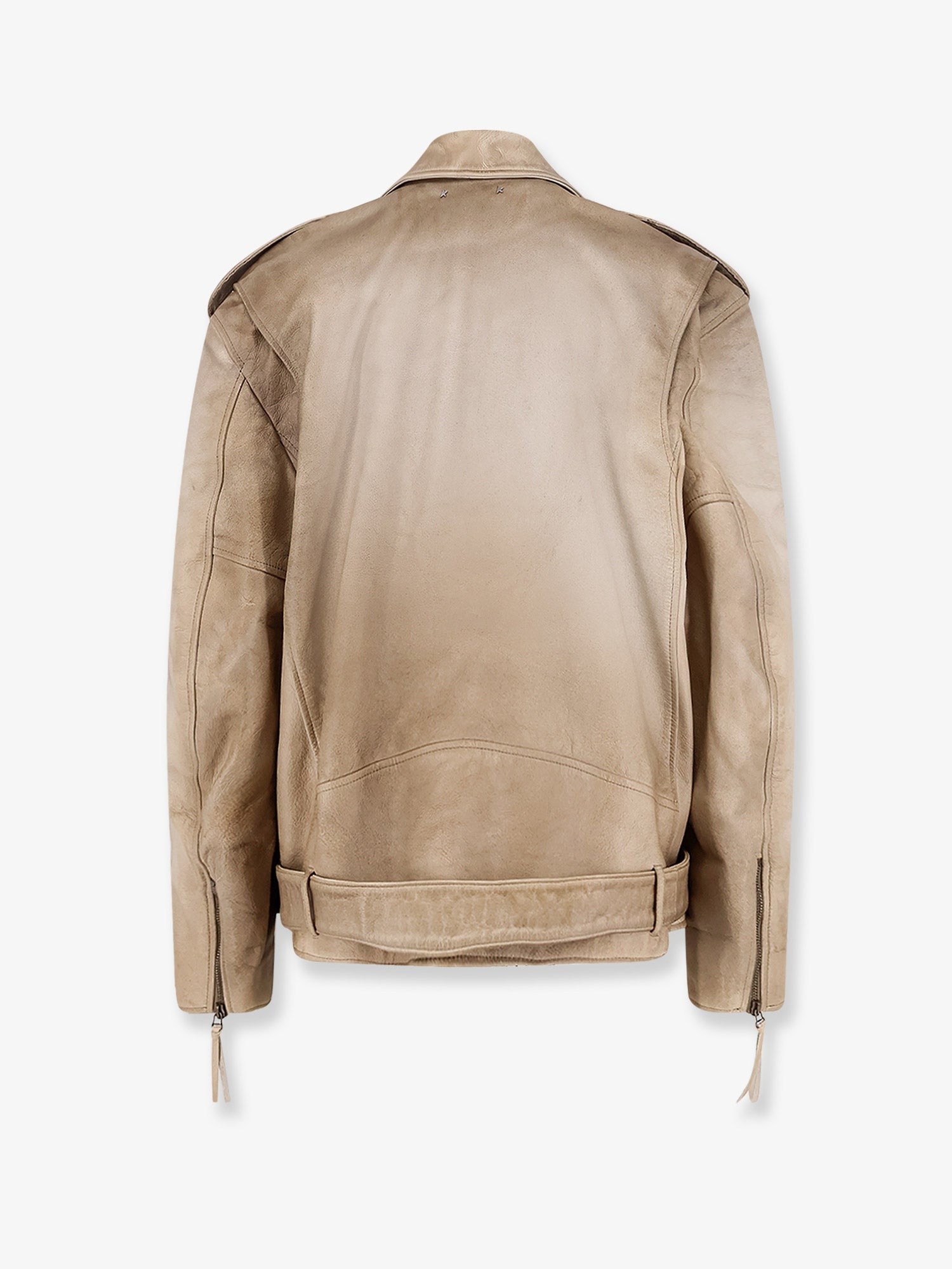 Golden Goose Deluxe Brand - Man - Beige - Leather Jacket