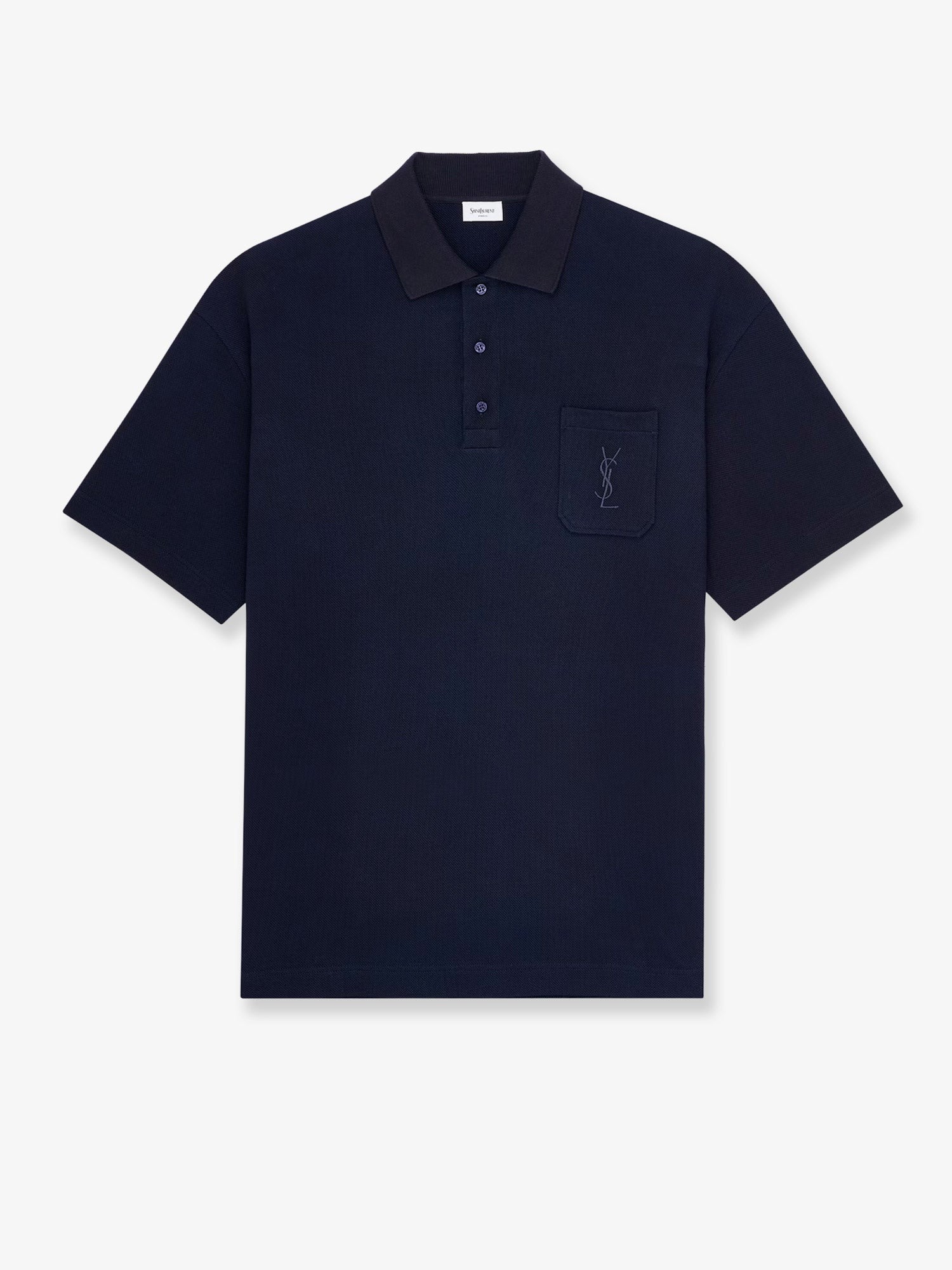 Saint Laurent - Man - Blue - Polo Shirt