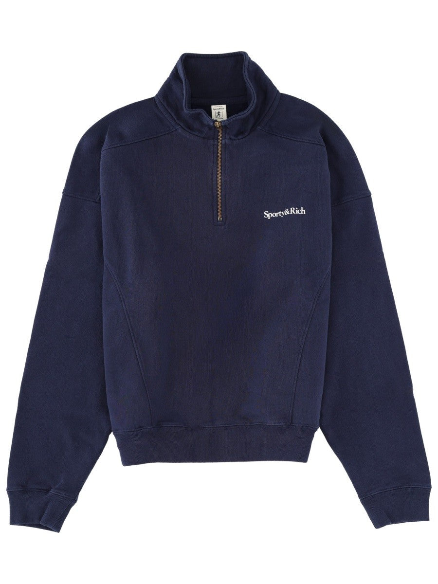 SPORTY&RICH - Unisex - Blue - Sweatshirt