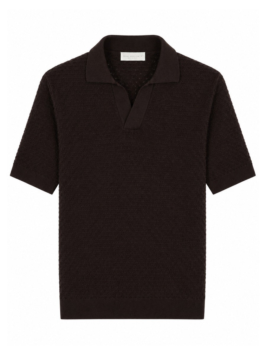 LUIGI GENTILE - Man - Brown - Polo Shirt