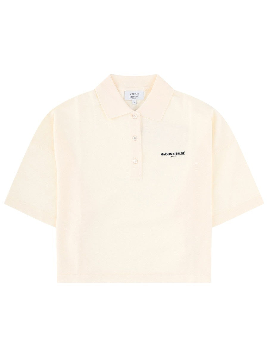 Maison Kitsune - Woman - Beige - Polo Shirt