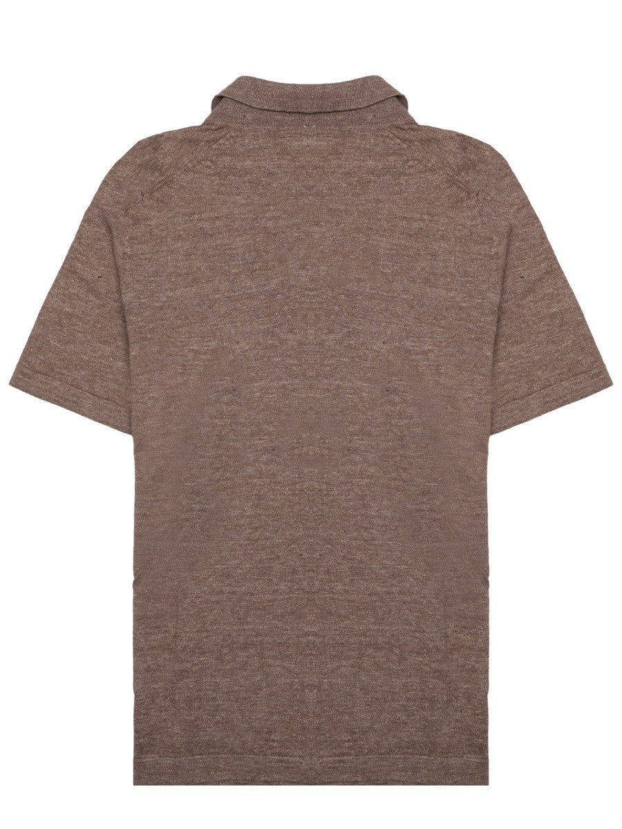 LUIGI GENTILE - Man - Brown - Polo Shirt