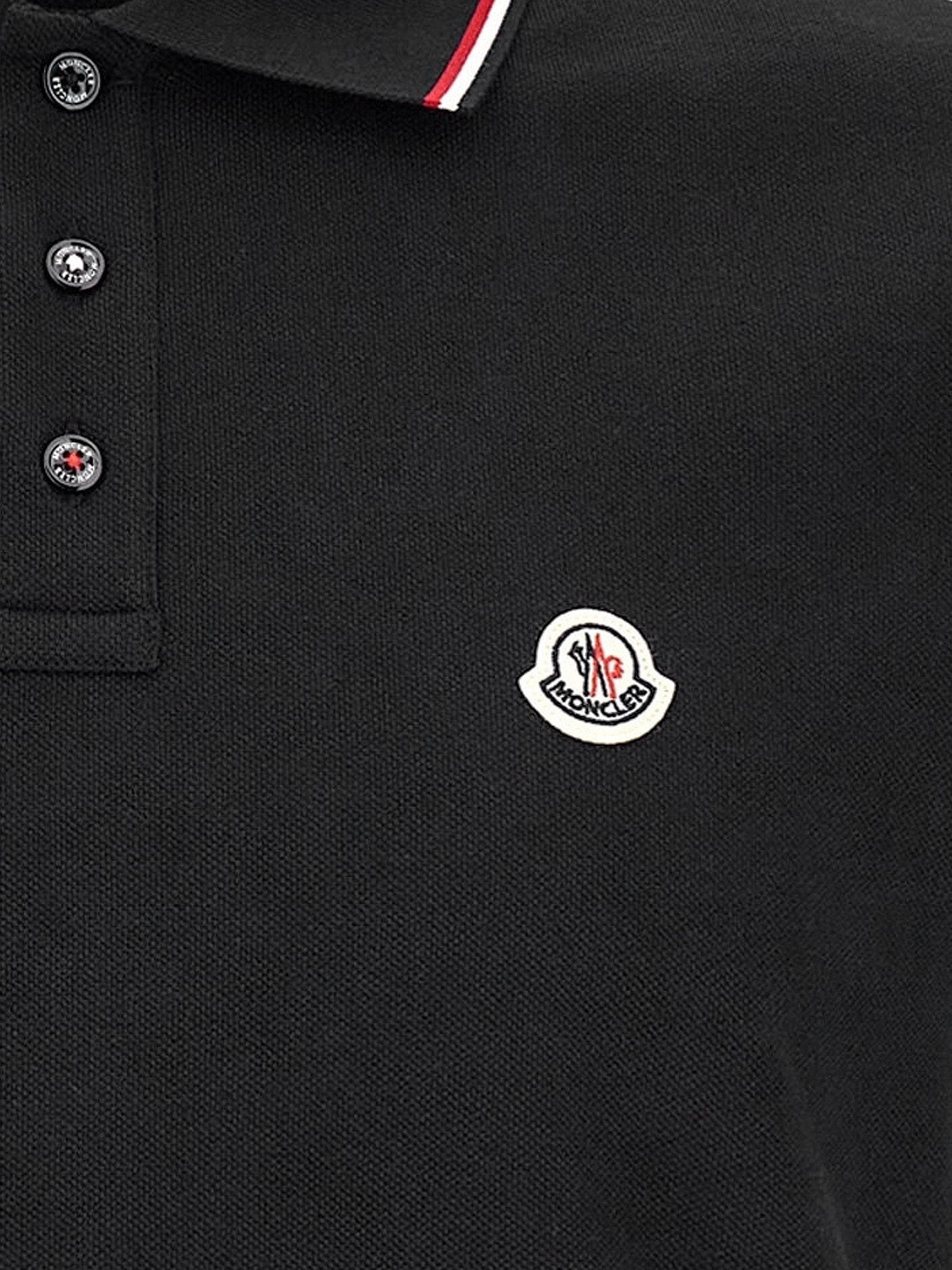 Moncler - Man - Black - Polo Shirt