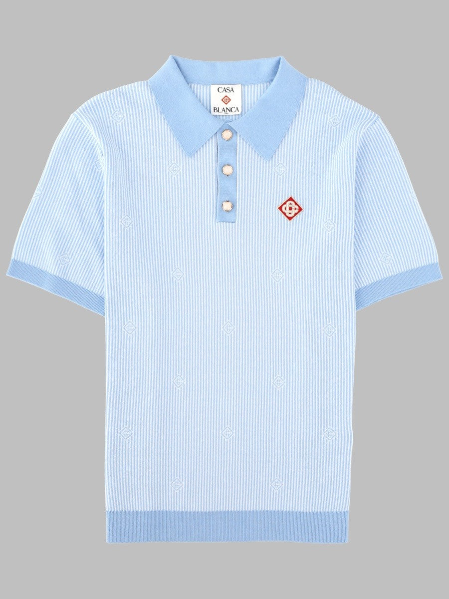 CASABLANCA - Man - Blue - Polo Shirt