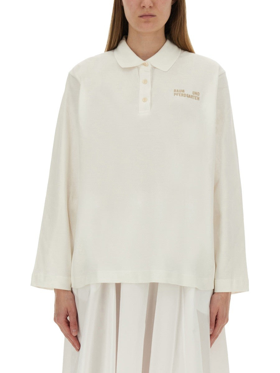 BAUM UND PFERDGARTEN - Woman - White - POLO SHIRTS