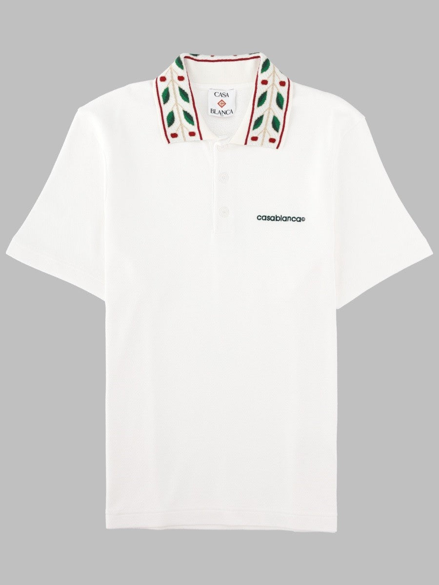 CASABLANCA - Man - White - Polo Shirt
