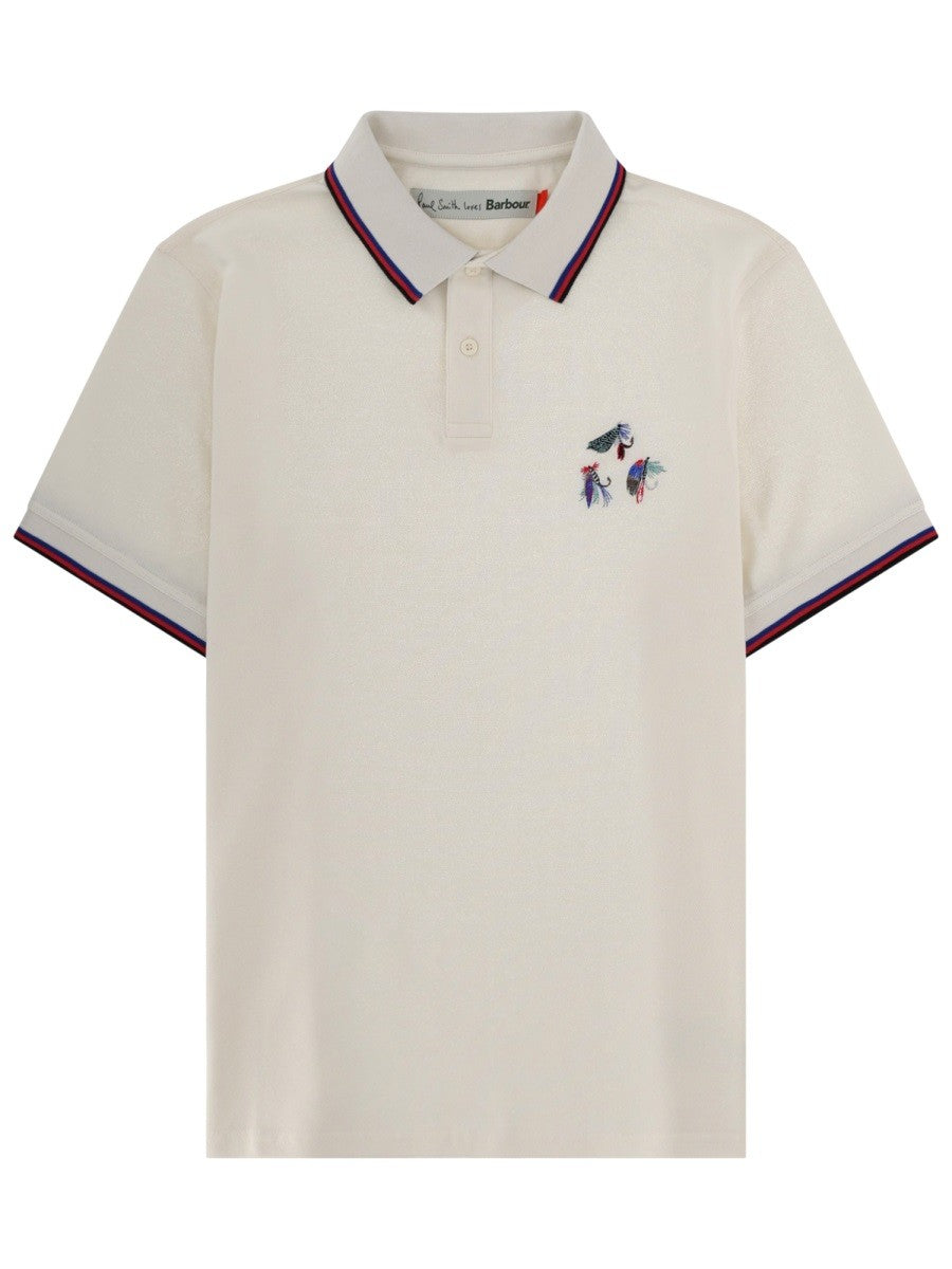 PAUL SMITH X BARBOUR - Man - White - Polo Shirt