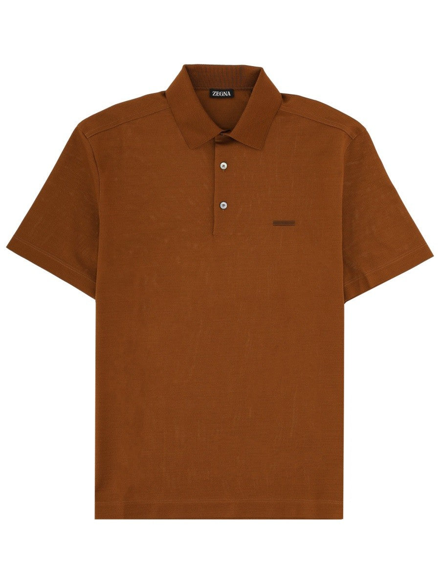 Zegna - Man - Brown - Polo Shirt