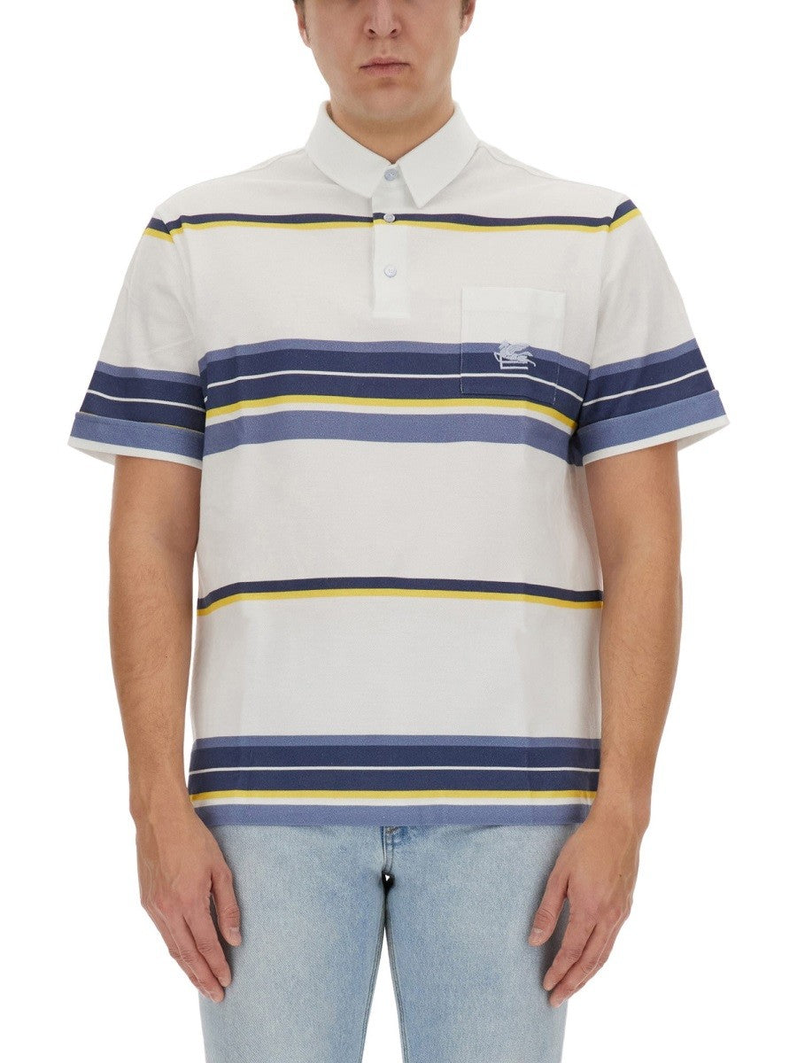 Etro - Man - Beige - Polo Shirt
