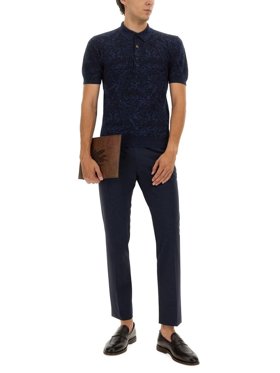 Etro - Man - Blue - Polo Shirt