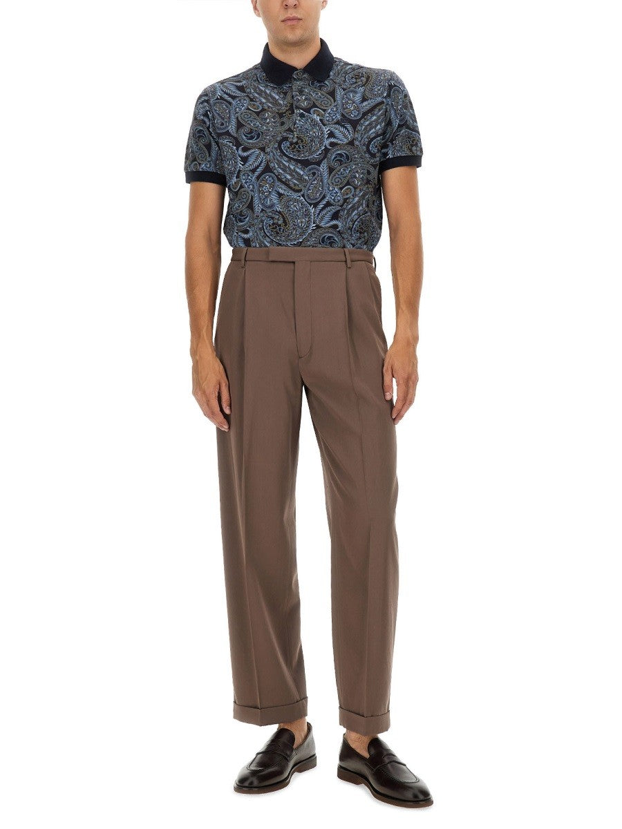 Etro - Man - Blue - Polo Shirt