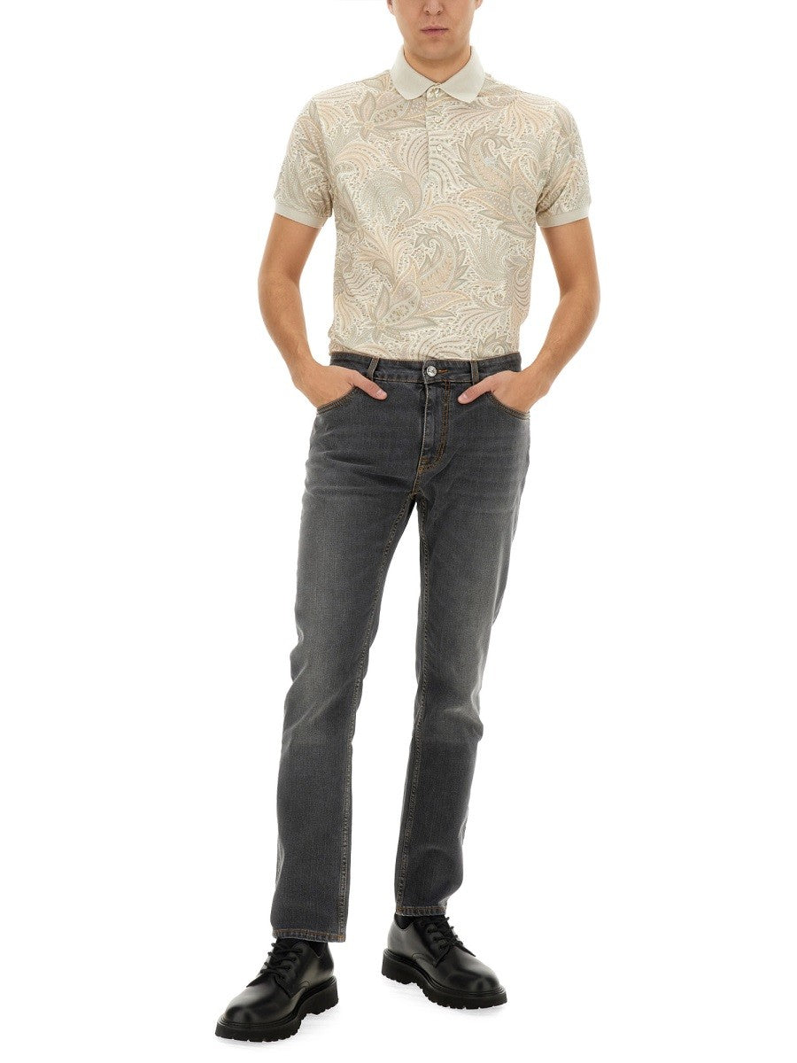 Etro - Man - White - Polo Shirt