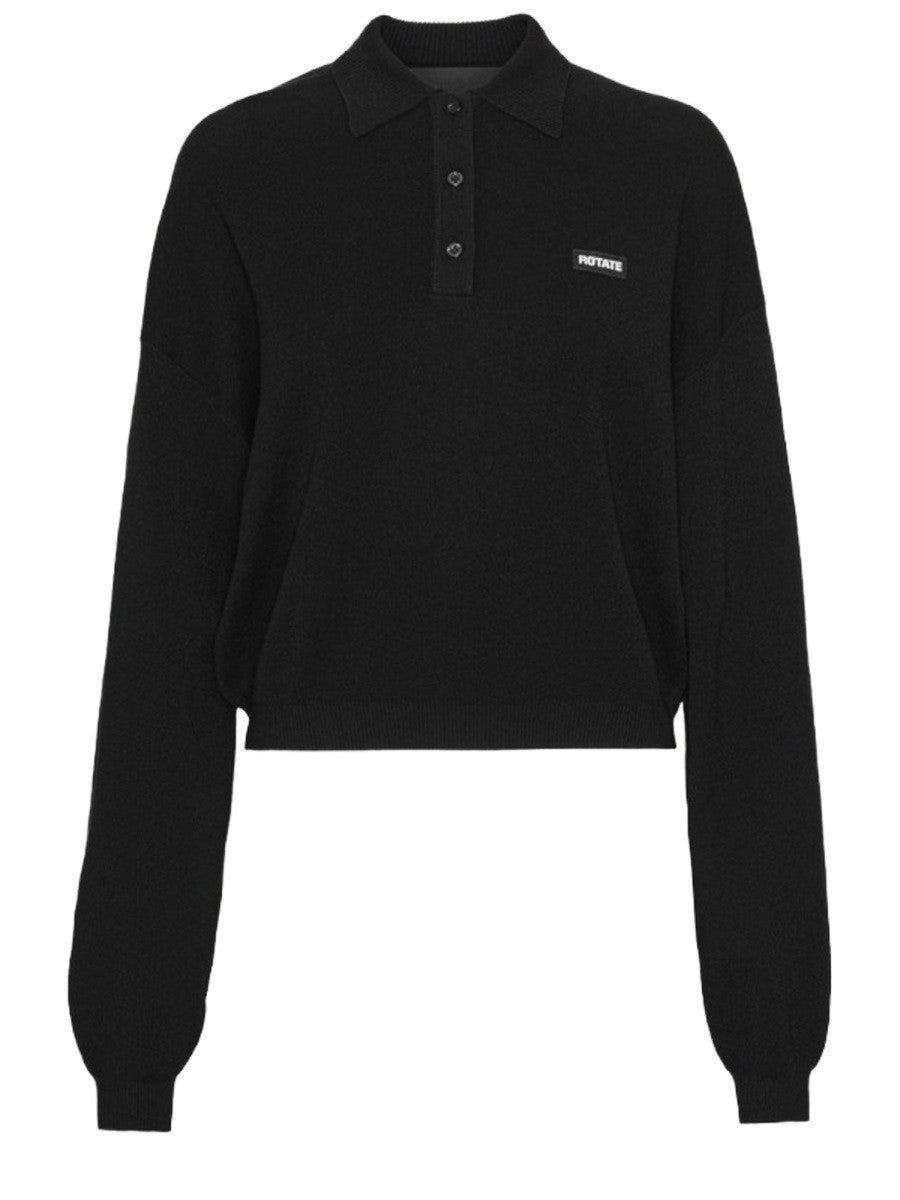 ROTATE BIRGER CHRISTENSEN - Woman - Black - POLO SHIRTS