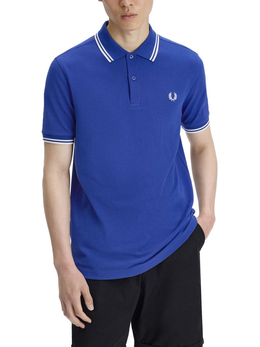 FRED PERRY - Man - Blue - Polo Shirt