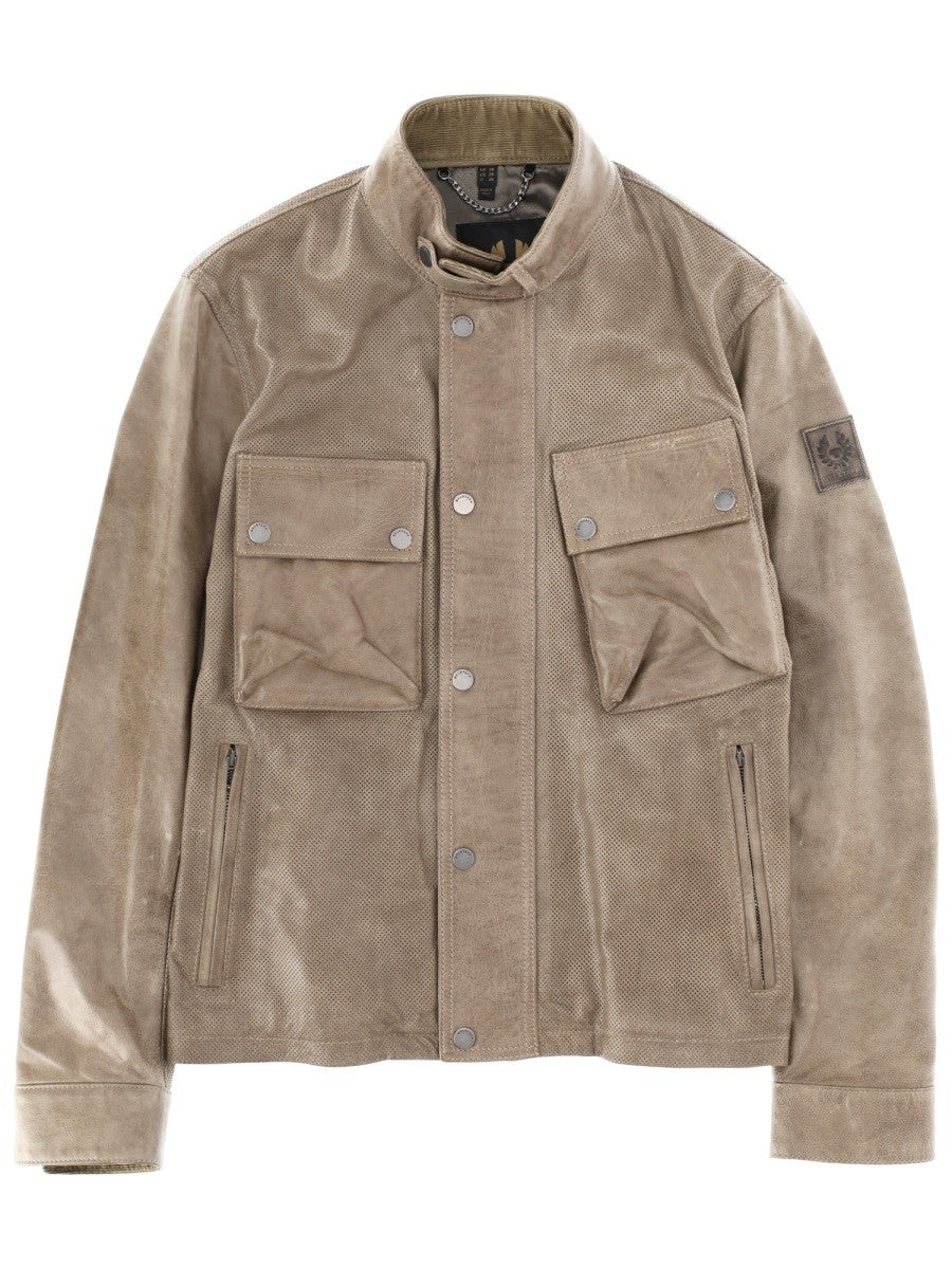 BELSTAFF - Man - Beige - Leather Jacket