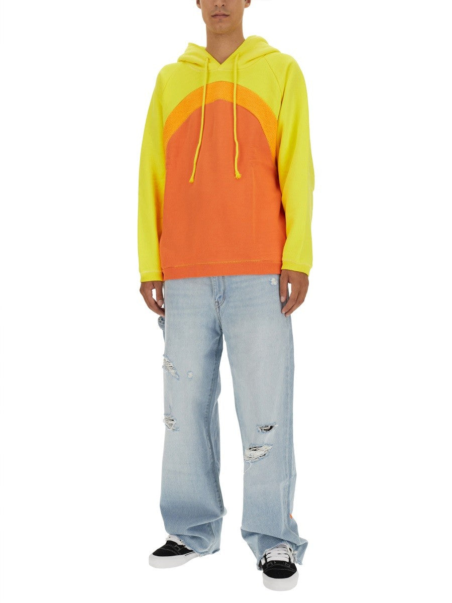 ERL - Man - Orange - Sweatshirt