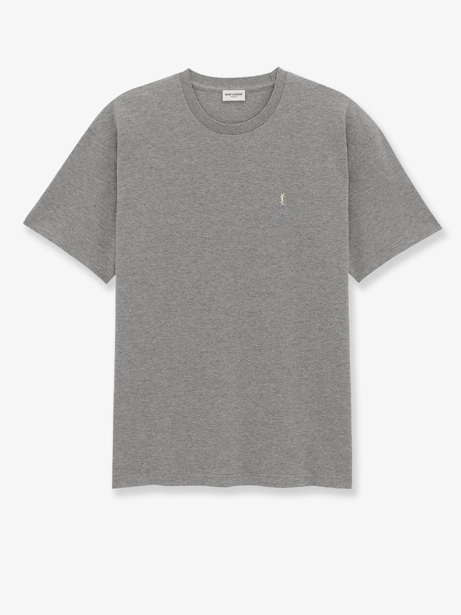 Saint Laurent - Man - Gris Chine/Jaune - T-shirt