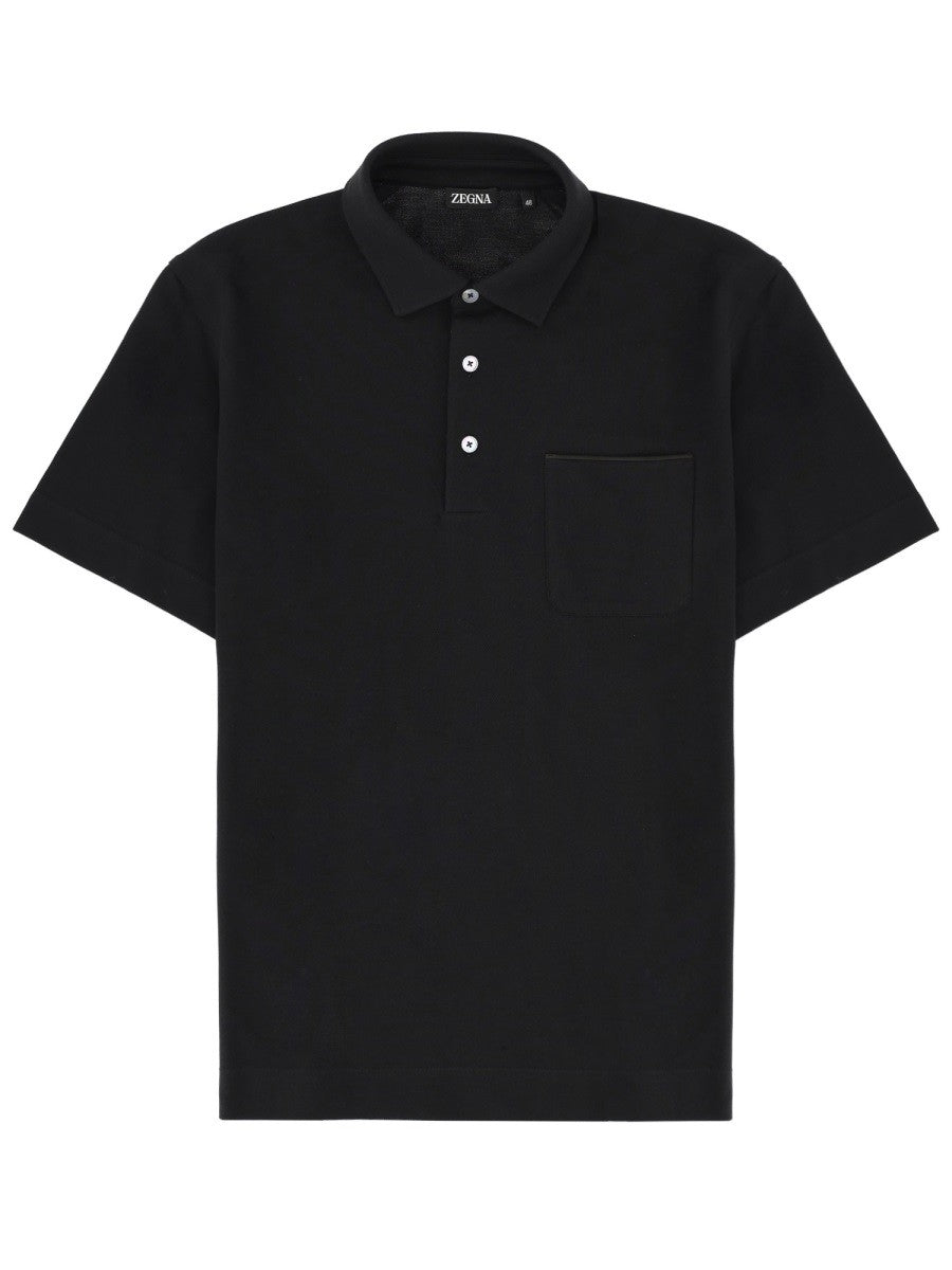 Zegna - Man - Black - Polo Shirt