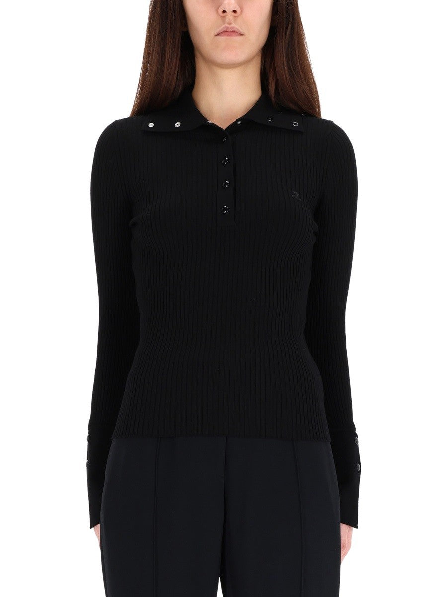 COURREGES - Woman - Black - POLO SHIRT
