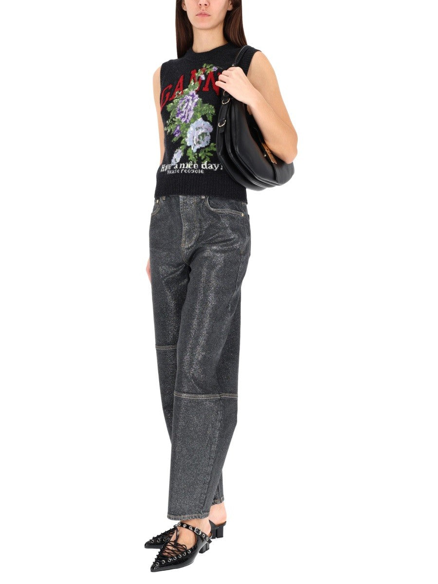 GANNI - Woman - Black - Vest