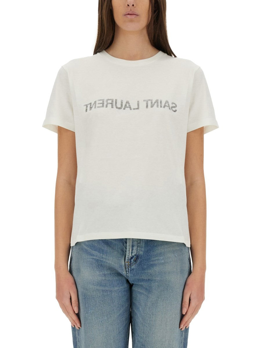 Saint Laurent - Woman - White - T-shirt