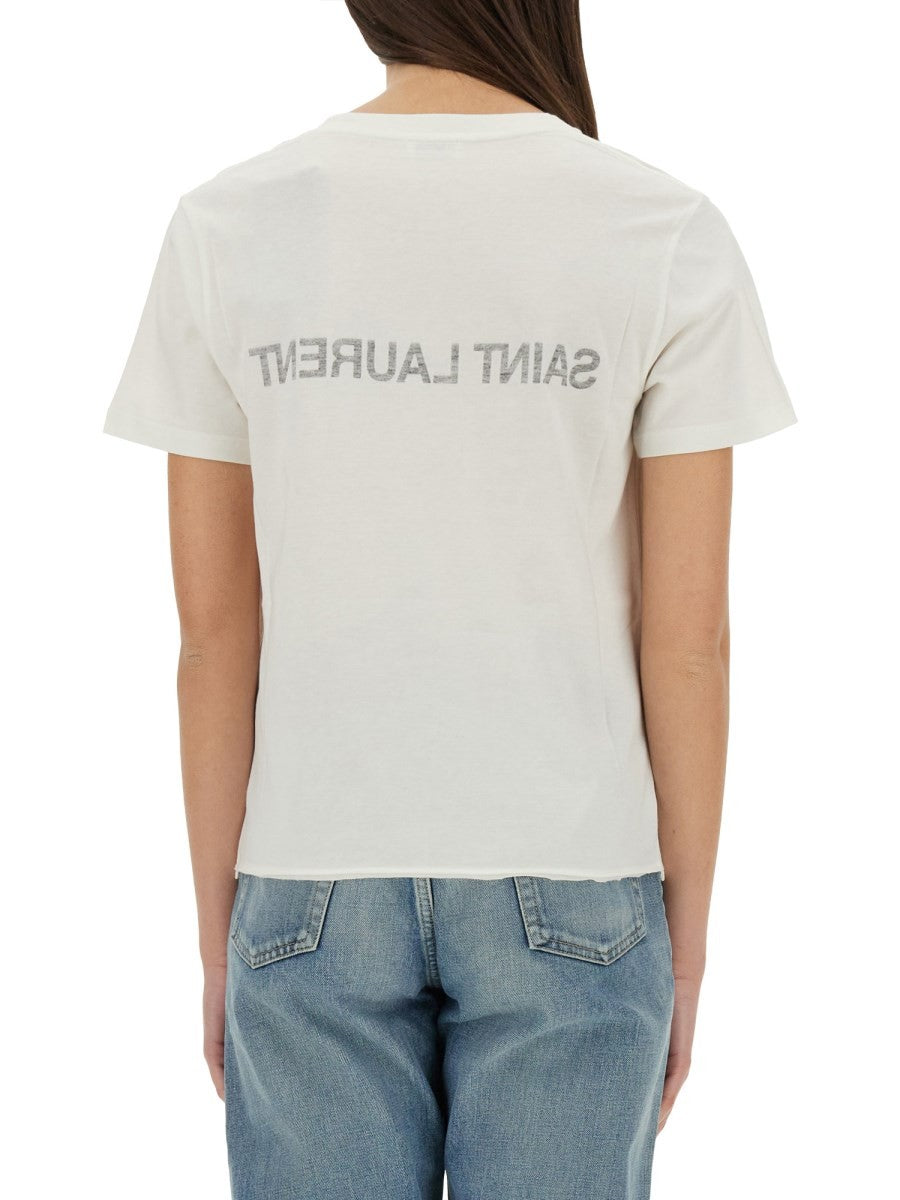 Saint Laurent - Woman - White - T-shirt