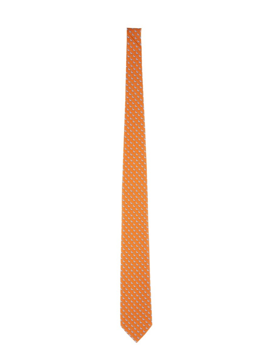 Ferragamo - Man - Orange - Tie