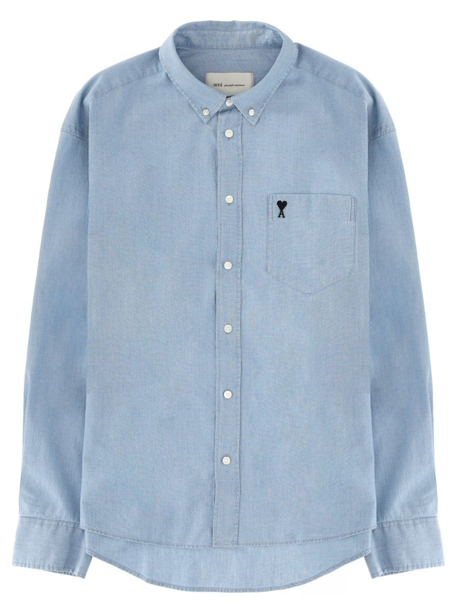 AMI PARIS - Man - Blue - Shirt