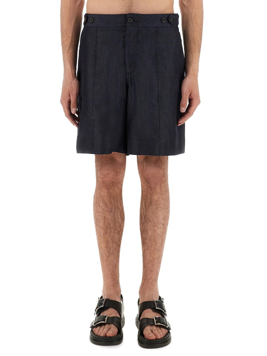 Alexander Mcqueen - Man - Blue - Shorts