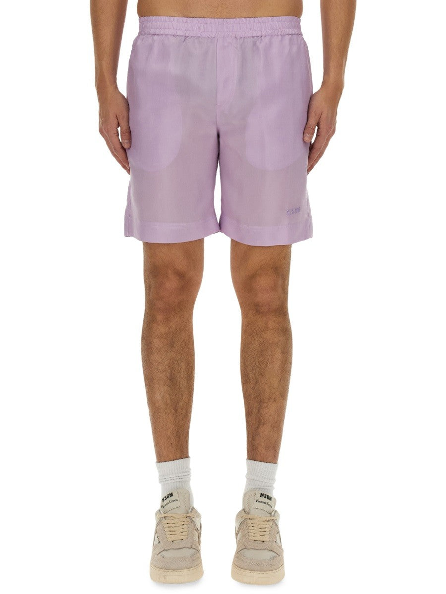 msgm - Man - Purple - Shorts
