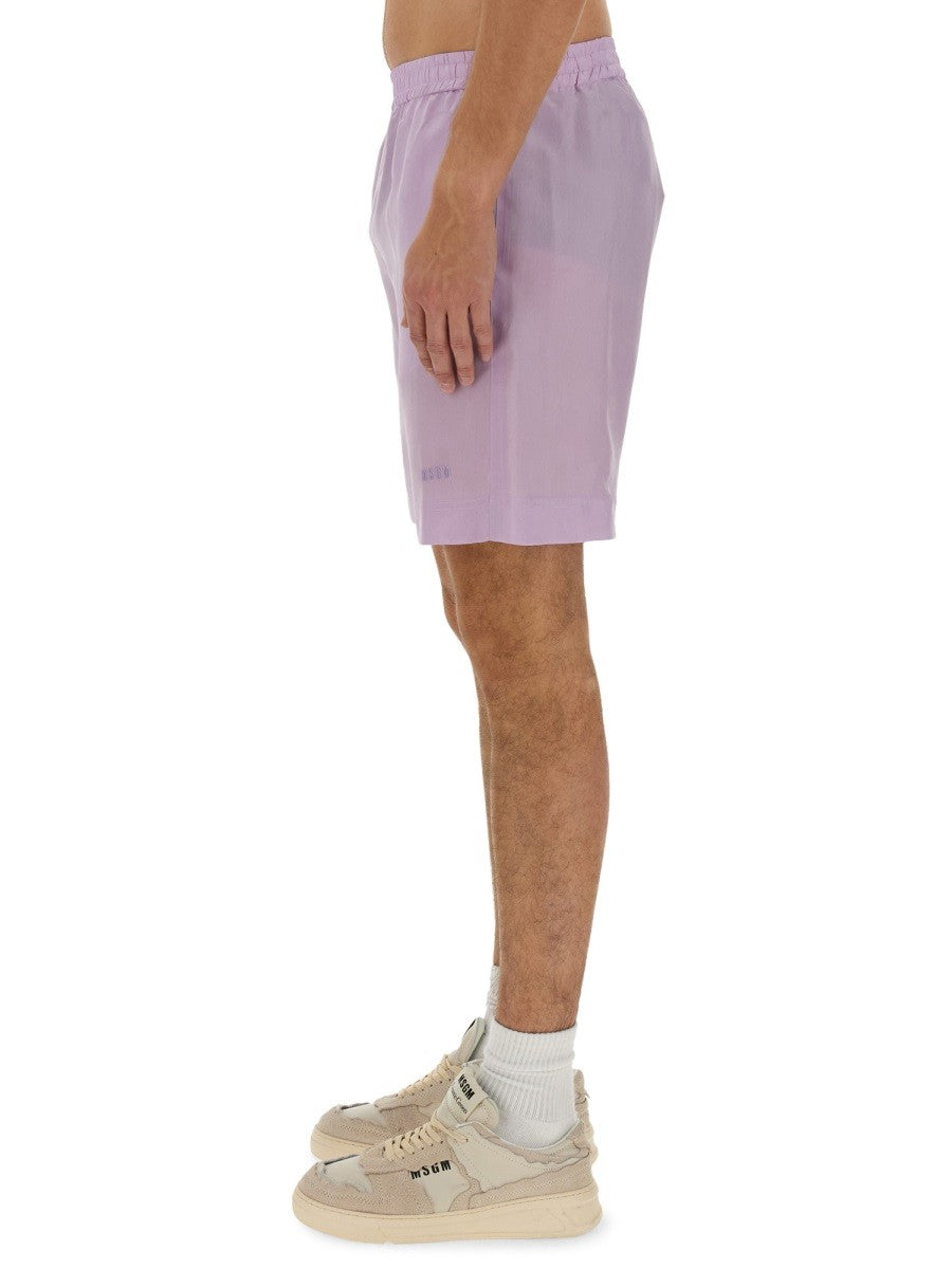 msgm - Man - Purple - Shorts