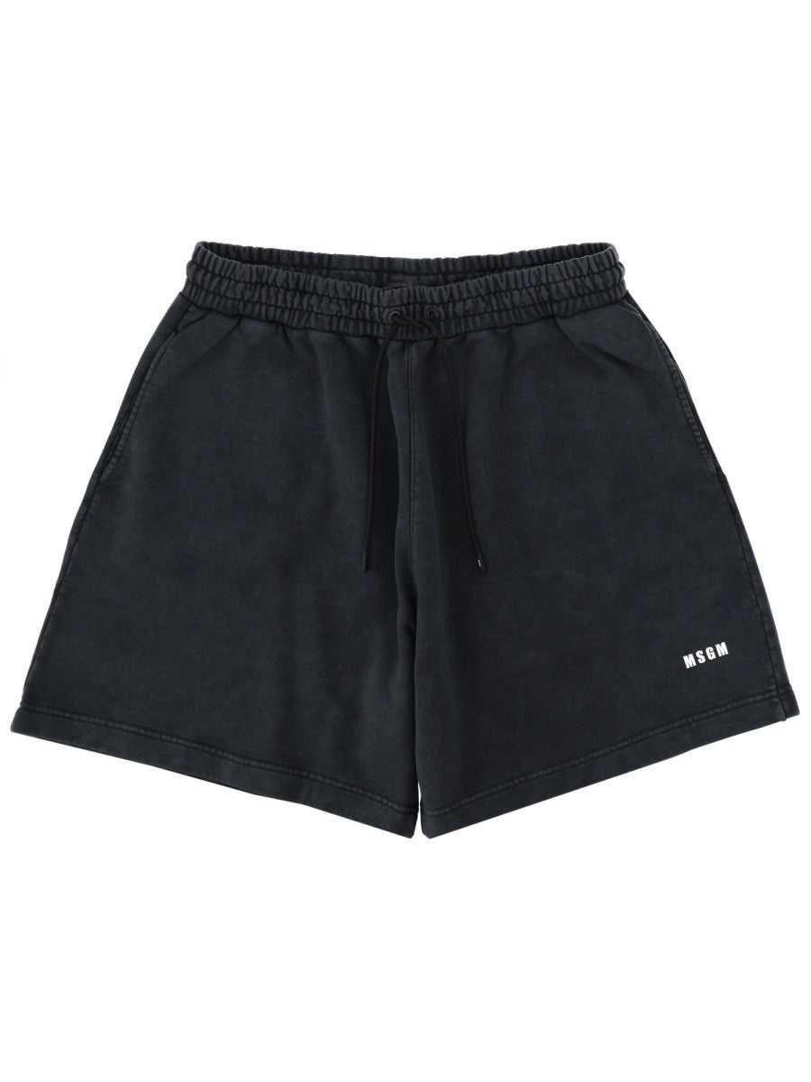 msgm - Man - Black - Shorts