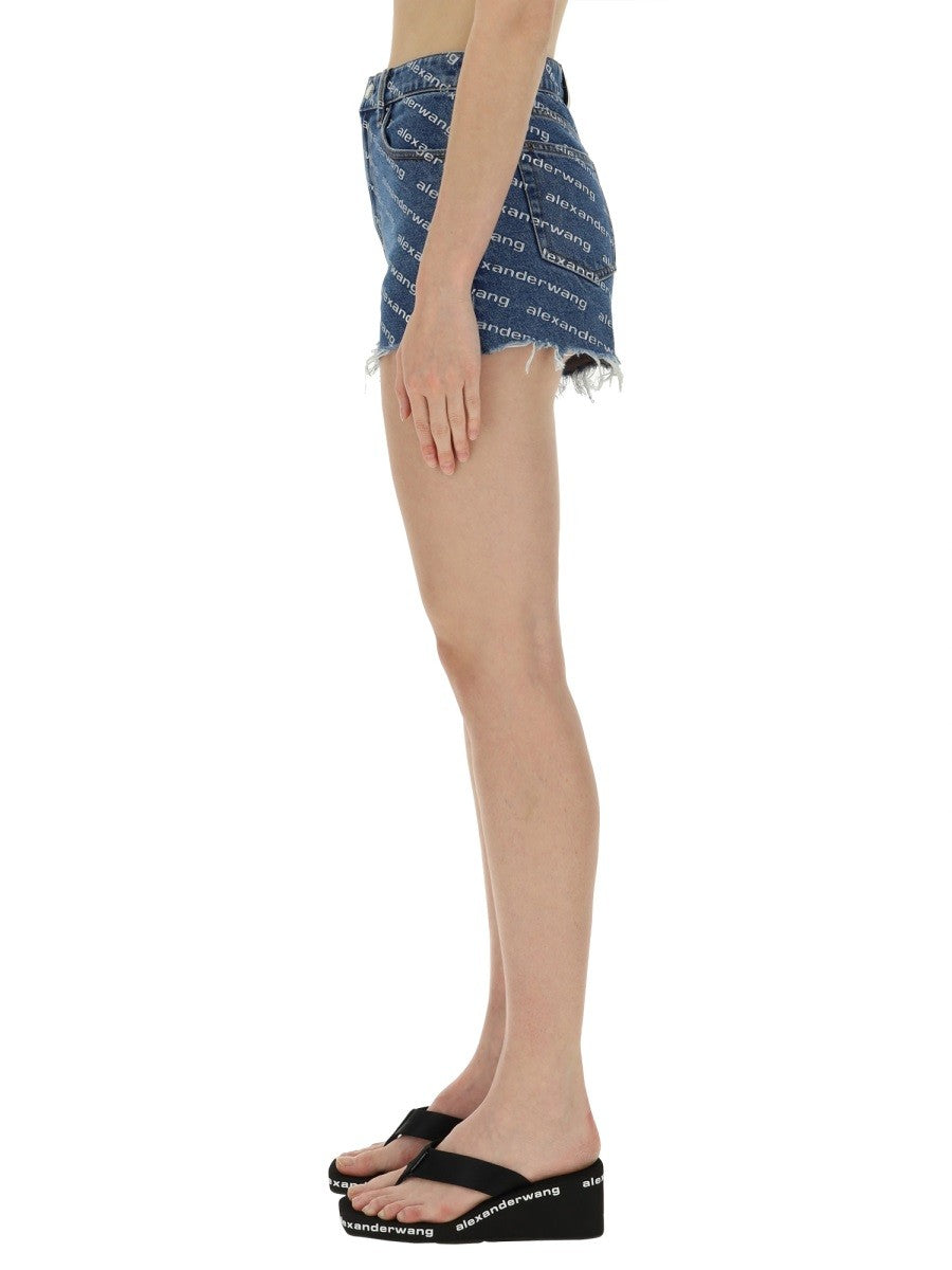 Alexander Wang - Woman - Blue - Shorts