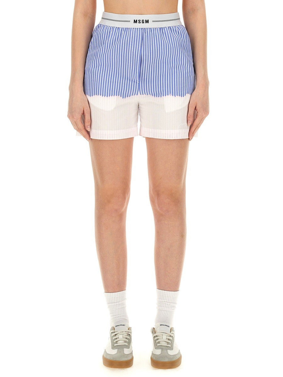 msgm - Woman - Blue - Shorts