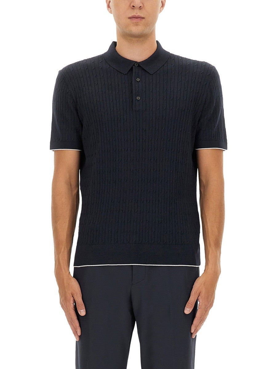 BOSS CAMEL - Man - Blue - Polo Shirt