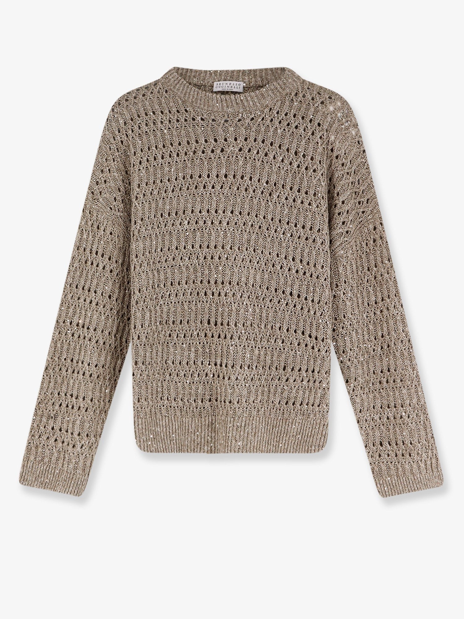 Brunello Cucinelli - Woman - Beige - Knit Sweater