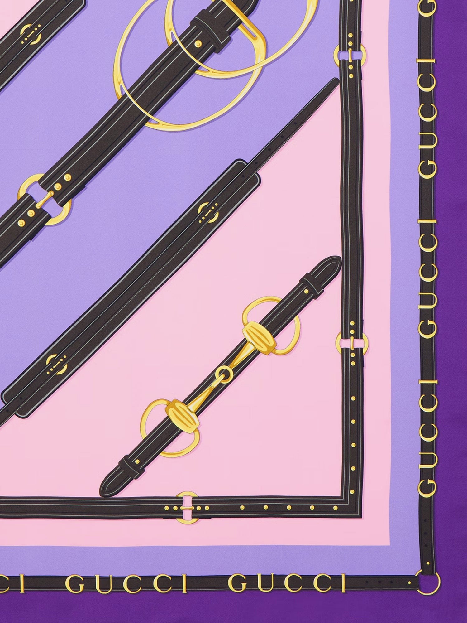 Gucci - Woman - Dark Purple/L.Purple - Scarf