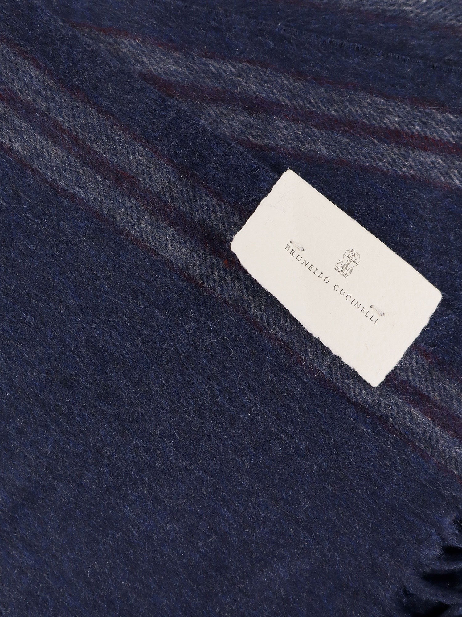 Brunello Cucinelli - Man - Blu Rubino - Scarf