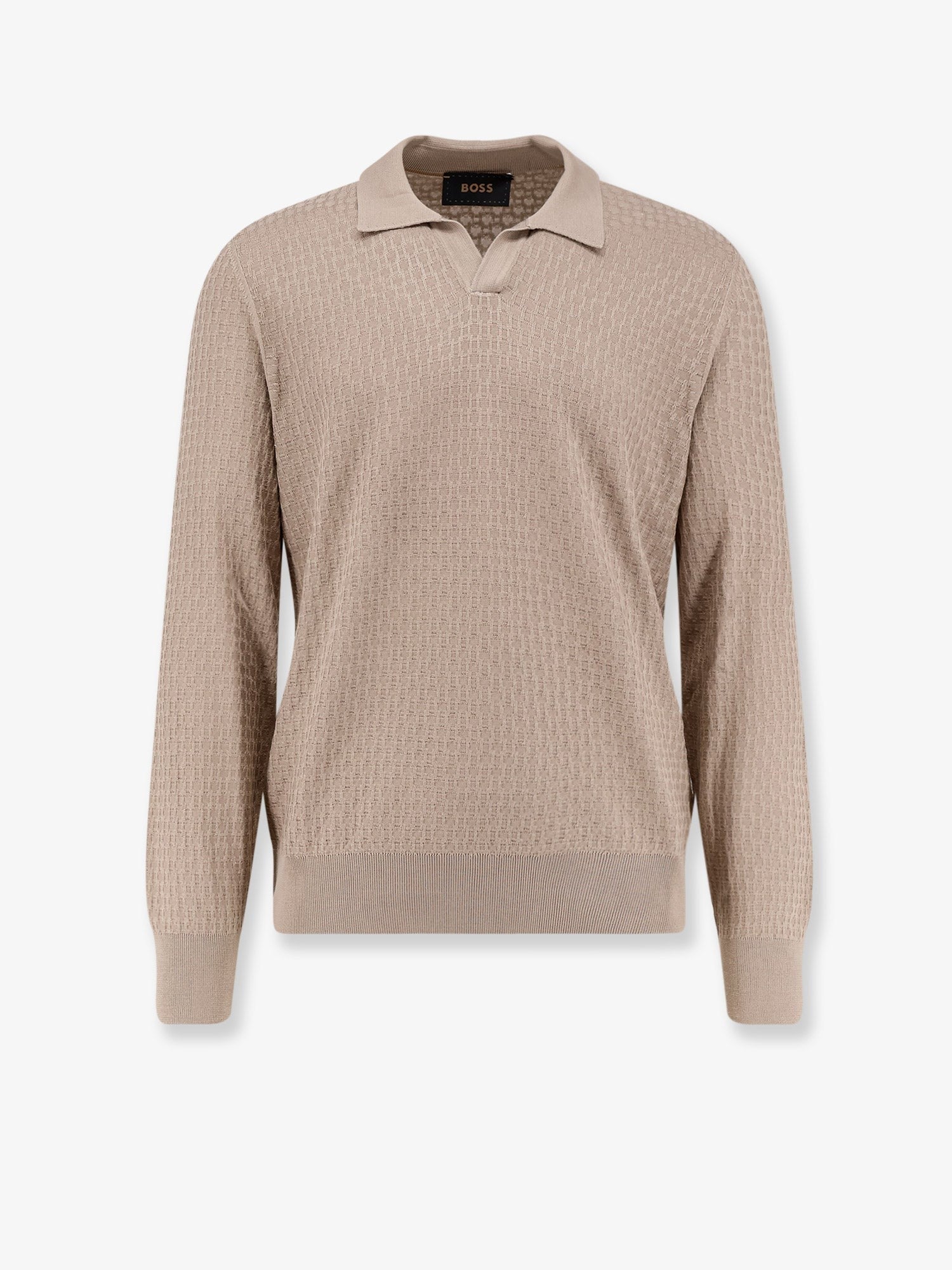Boss - Man - Beige - Knit Sweater