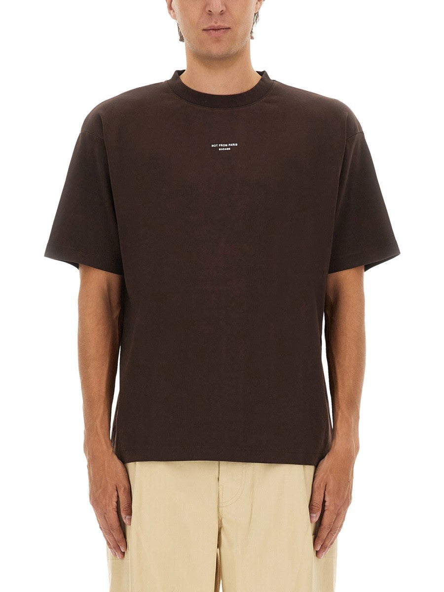 Drole De Monsieur - Man - Brown - T-shirt