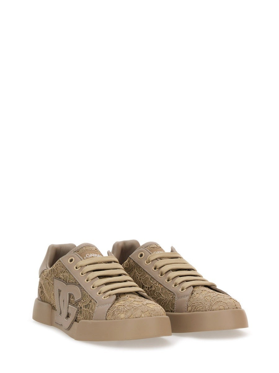 Dolce & Gabbana - Woman - Beige - Sneaker