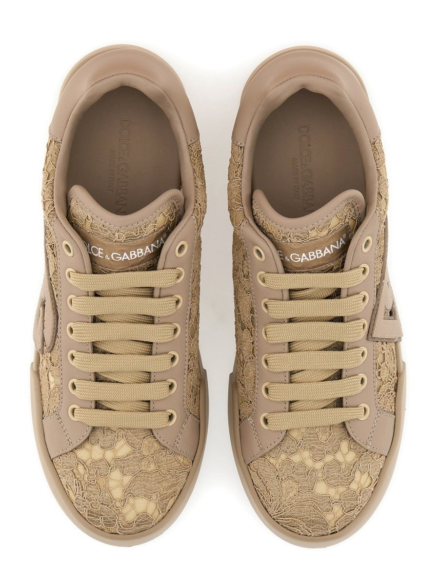 Dolce & Gabbana - Woman - Beige - Sneaker
