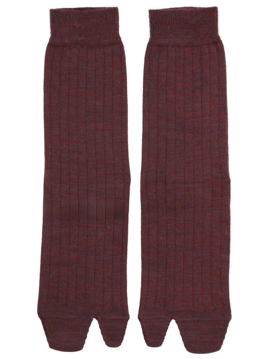 Maison Margiela - Woman - Red - Socks