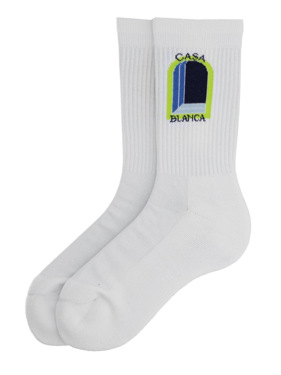 CASABLANCA - Man - White - Socks