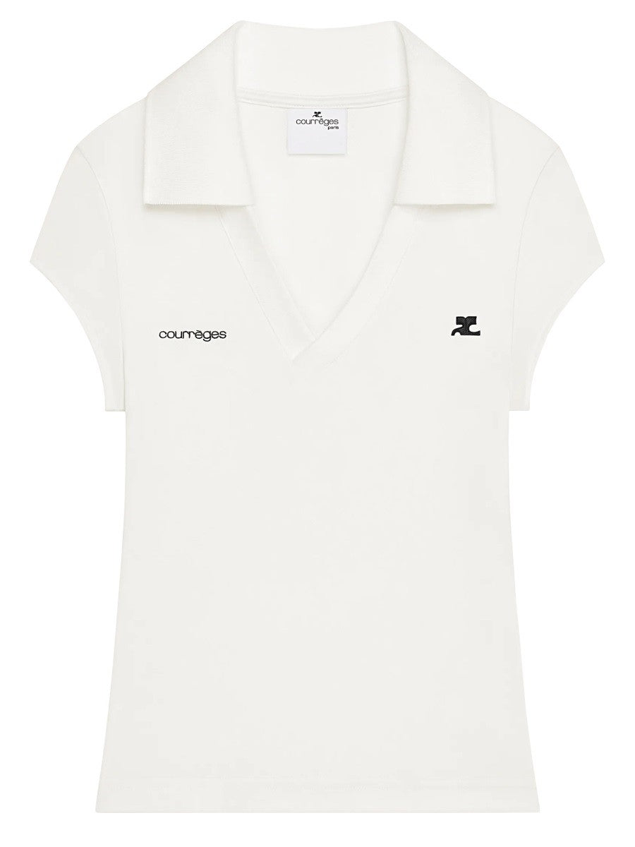 COURREGES - Woman - White - Polo Shirt